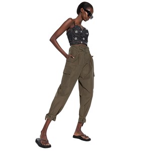 Pantalones Anchos de Cintura Alta para Mujer, Talla XL, Transpirables, Colección Clásica Informal para Oficina, Tejido de Punto, Lavado Colorido para Verano - Product Image 2