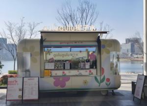 <strong>Horse</strong> <strong>Trailer</strong> Converted Mobile Bar with Rustic Wood Finish, Saddle Bar Stools for Countryside Wedding Venue <strong>Rental</strong> - Product Image 5