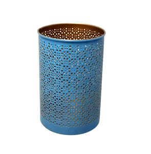 Nouvel arrivage de bougies décoratives de Noël en fer rond couleur or pour le salon et la décoration de table faits à la main - Product Image 1