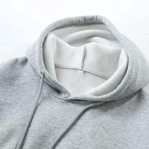 Sweat à capuche à manches longues pour femmes avec cordon de serrage Couleurs unies Logo avant Offre Spéciale vêtements d'hiver avec des gants pour la ville - Product Image 6