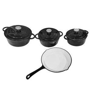 أواني طبخ منزلية ومطبخ من الحديد الزهر مقالي فرن دوتش غير لاصقة بالمينا صحية وآمنة - Product Image 4