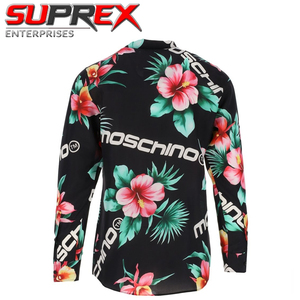 Chemise Hawaïenne Personnalisée pour Homme en Popeline Imprimée, Manches Courtes, Boutonnée, Tropicale, Décontractée, Légère, Respirante, Coupe Ample pour l'Été et la Plage - Product Image 5