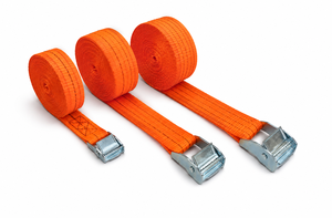 Correas de Amarre de Acero Provina Cargo Control 100% Poliéster, Resistencia a la Rotura de 600 lb/800 kg, Hebilla de Leva de 25/38/50 mm, Sin Gancho, Quatest3 - Product Image 1
