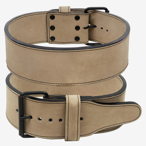 Cinturón de levantamiento de pesas de cuero de ante verde profesional antideslizante Culturismo Levantamiento de pesas Gimnasio Cinturones de potencia en precio al por mayor - Product Image 4