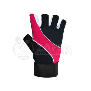 Gants de gymnastique demi-doigt en cuir de qualité supérieure Équipement d'entraînement de fitness personnalisé pour la musculation Entraînement d'haltérophilie Concevez votre propre - Product Image 2