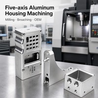 Boîtier en aluminium sur mesure, usinage CNC cinq axes, fraisage, brochage, électroérosion à fil d'acier inoxydable pour usinage, prototypage rapide, OEM