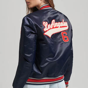 Nouvel arrivage de veste universitaire de luxe en cuir pour femmes Letterman High Street Style vente en gros de veste de rue d'hiver pour femmes - Product Image 2