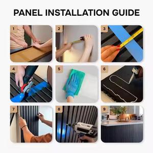 Panel Acústico Moderno de Listones de Madera con Núcleo de Goma, Alta Eficacia en la Absorción de Sonido para Aislamiento Acústico y Aislamiento Acústico de Edificios - Product Image 5