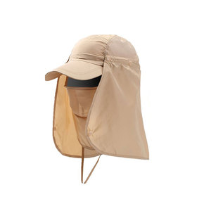 หมวกกันแดดพร้อมที่ปิดคอแบบถอดออกได้,หมวกกระบังหน้าแบบเรียบถอดออกได้สั่งทำได้ - Product Image 6