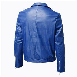 Veste en cuir pour homme, couleur personnalisée, logo sur le devant, respirante, écologique, style streetwear, automne-hiver, meilleure qualité, prix bas - Product Image 2