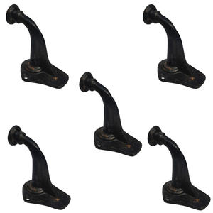 Ganchos para abrigos de latón de hierro fundido de alta calidad al mejor precio del fabricante directo Diseño creativo Color negro Ropa resistente Metal - Product Image 4