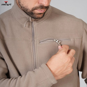 2026 New Arrival Custom Design Printed Logo Coated Camouflage Full <b>Zip</b> Crew Neck Polar Fleece Jacket Spring Made in Pakistan - Product Image 6