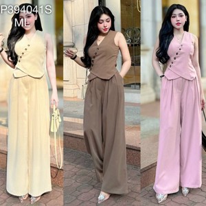 Set estate elegante lungo 2 pezzi set <span class=keywords><strong>vestiti</strong></span> per le donne facili da indossare moda lavabile imballaggio personalizzato produttore del Vietnam - Product Image 5