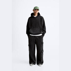 Logotipo personalizado Slim Fit Plus Size Acid Wash Jogger Sets Secado rápido Nuevo diseño Entrenamiento al aire libre Jogging Wear Chándales para invierno - Product Image 6