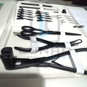 LUNAR New Pro Tape Press Plier Kit de herramientas para extensiones de cabello en negro mate Acero inoxidable Nylon Etiquetado de marca personalizado disponible - Product Image 4