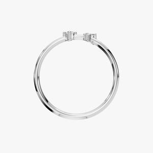 แหวนเงินแท้ 925 ประดับเพชรโมอิสซาไนต์ ของขวัญสำหรับเธอ สำหรับทำเครื่องประดับ - Product Image 2