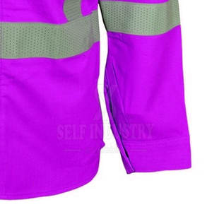 Manga larga Transpirable Hombres Soldadura FR Camisas Color sólido Alta calidad Diseño único Soldadura FR Camisas - Product Image 5