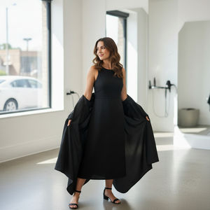 Tablier de Coiffure Personnalisé Cousu Main pour Salon de Coiffure, 100% Polyester Imperméable, Taille Ajustable, Écologique - Product Image 1