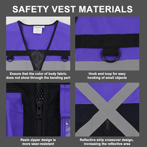 Wholesale Price Work Wear Vest and Breathable Durable Multi Functional Outdoor Vest for Outdoor Safety Vest - Product Image 6