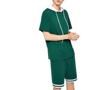Ensemble de shorts décontractés unisexes pour hommes en coton délavé, personnalisables, séchage rapide, respirants, écologiques, pour le sport d'été - Product Image 2
