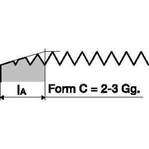 RUKO M10x1,5 mm HSS 6H DIN 371C Foret fileté en acier rapide pour machines, outils d'atelier - Product Image 4