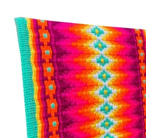 Manta de Silla de Montar Occidental Multicolor con Patrón Navajo, Tejida a Mano, de Lana, Contorneada, Cómoda y Duradera, para Caballo - Product Image 2