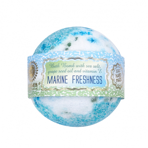 Bomba de Baño con Aroma Marino Ocean Breeze, Bola Efervescente Fresca, Producto de Baño Orgánico Vegano para Spa, OEM ODM Venta al Por Mayor a Granel, Letonia - Product Image 1