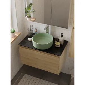 Lavabo de Cerámica HERA Color Menta 9514B-M109 - Product Image 2
