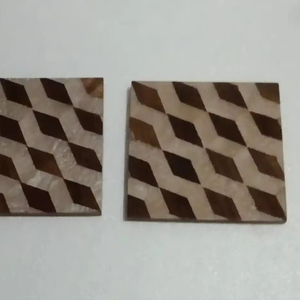 Dessous de verre en résine et bois Dessous de verre faits à la main Nouveau design Vaisselle Café Tasse à thé Tapis Tapis à bas prix - Product Image 4