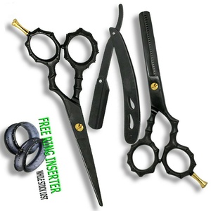 Professionnel Barbier Coiffeur Ciseaux Ciseaux Salon De Beauté Coupe De Cheveux Amincissement Rasoir Poignée En Céramique Lame En Acier Inoxydable 32 Dents - Product Image 1