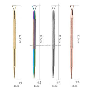 Lime à ongles professionnelle en acier inoxydable de style russe, double embout, double tête, pour éliminer les peaux mortes, outil de manucure et pédicure pour salon - Product Image 3