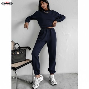 Sudadera de Mujer para Invierno, Estilo Hip Hop Urbano, Personalizada, de Alta Calidad, con Cuello en V, Manga Larga, Color Sólido, con Logotipo Frontal - Product Image 1