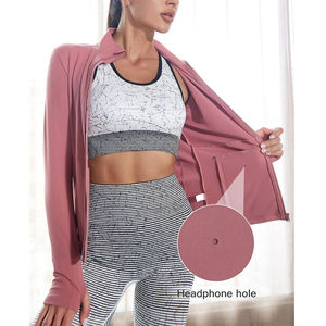 Veste de yoga pour femmes très vendue à bas prix vêtements de fitness et d'entraînement veste de yoga avec logo personnalisé - Product Image 4