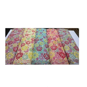 Haute sur demande 6 séquence bordure travail papillon Net tissu pour faire des femmes Lehenga Choli au prix d'exportation - Product Image 1