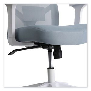 Alera ALEWS42B77 Chaise de travail ergonomique 17,32 à 21,1 pouces. Supports de dossier en maille bleu Seafoam pour siège, capacité de 275 lb, confortables et pratiques - Product Image 6