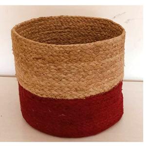 Cesta de lavandería de algas marinas tejida grande de la mejor demanda y maceta con cesta de almacenamiento con asa para uso multiusos de ropa de plantas - Product Image 1