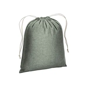 Sacchetti Sportivi Promozionali Ecologici in Cotone Riciclato con Coulisse - Product Image 4