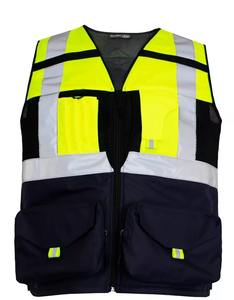 Vente en gros de vêtements réfléchissants de sécurité pour le travail Gilet réfléchissant Gilet de sécurité pour la construction de bandes de sécurité personnelle - Product Image 2