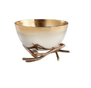 Cuencos duraderos y fabricados en fábrica, cuencos de Metal para decoración de mesa con soporte para ramas de árbol, utensilios de cocina para inauguración de la casa - Product Image 1