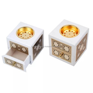 Quemador de incienso de cascada, carbón, mubkhar mabkara árabe, accesorio de incienso, bruleur dendens, vidrio, mármol, cristal - Product Image 6