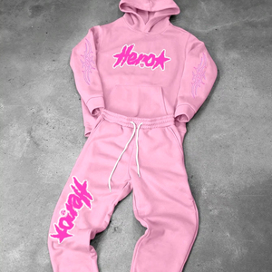 Fabricante personalizado de alta calidad 500GSM al por mayor entrenamiento gimnasio chándal hombres logotipo personalizado Jogger set. - Product Image 1