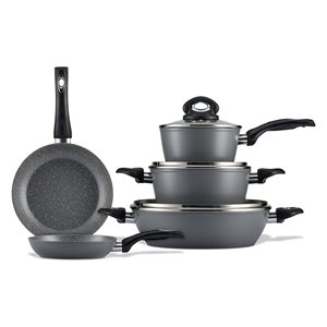 BROOKLYN TASTE 8-Piece Non-Stick Aluminum <b>Cookware</b> Set Model AP000289 - Product Image 1
