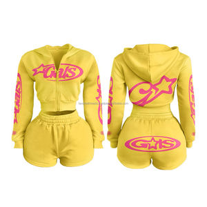 Conjunto de 2 Piezas para Mujer, Primavera-Otoño 2026, Chaqueta Corta Bordada y Pantalones Cortos, Ropa Casual para Dama - Product Image 6