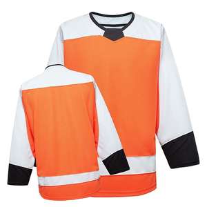 Vente chaude, design unique, maillot de hockey sur glace unisexe de haute qualité, service OEM, devant en spandex/polyester, respirant, séchage rapide - Product Image 1
