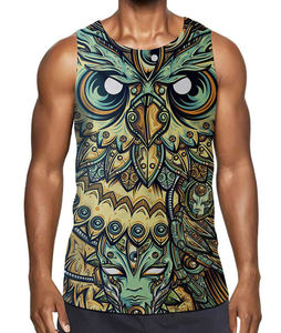 HI-GLOW Débardeurs pour hommes en sublimation Soie/Coton/Polyester Séchage rapide Respirant Vêtements de sport personnalisés pour l'entraînement sportif et la musculation - Product Image 1