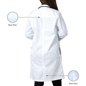 Blouse de laboratoire non tissée blanche jetable pour blouse de laboratoire de protection de sécurité de laboratoire de clinique médicale d'hôpital - Product Image 3