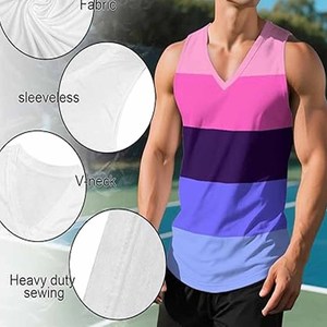 Ropa de entrenamiento, camiseta sin mangas hecha a medida para hombres, ropa de gimnasio, camiseta sin mangas para hombres, camiseta sin mangas transpirable para hombres - Product Image 6