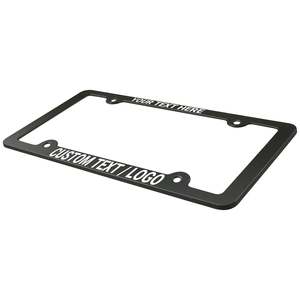 Marco de Matrícula Personalizado CLEANSTROKE de Aluminio Negro Mate, Estándar 12x6 para Placas Norteamericanas, Impresión UV, Compatible con Autos Tesla - Product Image 5