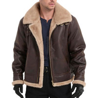Veste d'hiver en cuir pour homme - Logo sur le devant, coupe-vent et imperméable, dernier design, haute qualité, en stock