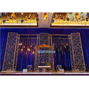 Candelabro de Metal con temática de recepción musulmana, decoración de pared, elegante, rústica, para escenario, boda - Product Image 1